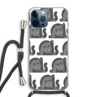 Cats: iPhone 12 Pro Max Transparant Hoesje met koord
