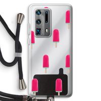 Waterijsje: Huawei P40 Pro Plus Transparant Hoesje met koord