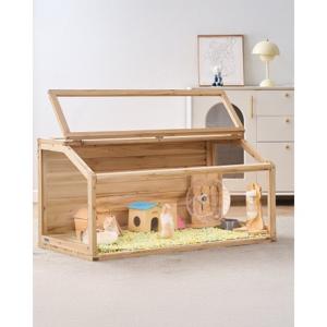 VEVOR Houten Hamsterkooi Muizenkooi Rattenkooi 101,6x50,8x50,8cm