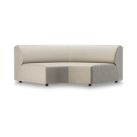 HKliving Jax bank round Pure Ivory