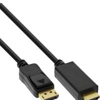 InLine 17181I video kabel adapter 1 m HDMI Type A (Standaard) DisplayPort Zwart