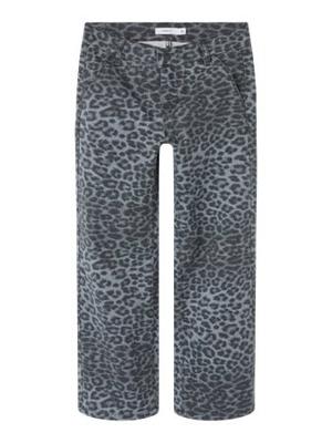Name it winter broek meisjes - grijs - wide leg fit - NkfRose