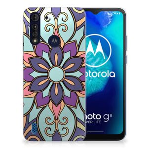 Motorola Moto G8 Power Lite TPU Case Purple Flower