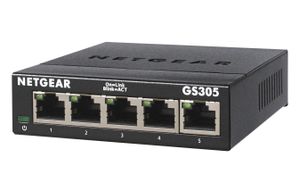 NETGEAR GS305 Unmanaged L2 Gigabit Ethernet (10/100/1000) Zwart