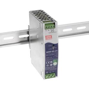 Mean Well WDR-60-48 DIN-rail netvoeding 48 V/DC 1.25 A 60 W Aantal uitgangen: 1 x Inhoud: 1 stuk(s)