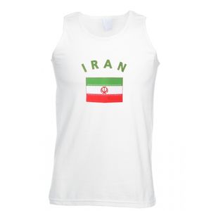 Mouwloos t-shirt met Iran vlag mouwloos t-shirt 2XL  -