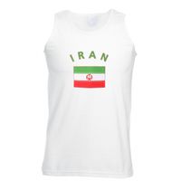 Mouwloos t-shirt met Iran vlag mouwloos t-shirt 2XL  -