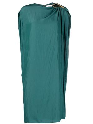 Lanvin robe mi-longue à détail d'anneau - Vert
