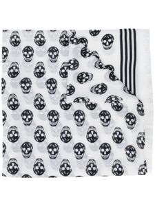 Alexander McQueen écharpe Skull - Blanc