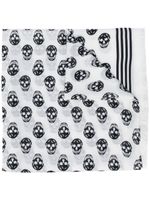 Alexander McQueen écharpe Skull - Blanc