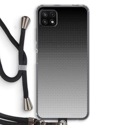Musketon Halftone: Samsung Galaxy A22 5G Transparant Hoesje met koord
