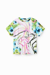 T-shirt Bugs Bunny en bloemen - WHITE - 11/12