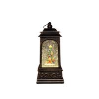 Lantaarn kerstboom 20,5x9 cm bruin - Annas collection