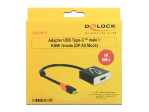 Delock 62730 Adapter USB Type-C male > HDMI female (DP Alt Mode) 4K 60 Hz