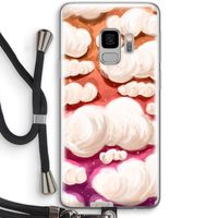 Katoen Wolken: Samsung Galaxy S9 Transparant Hoesje met koord