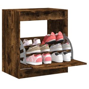 VidaXL Schoenenkast 60x42x69 cm bewerkt hout gerookt eikenkleurig