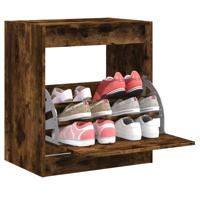 VidaXL Schoenenkast 60x42x69 cm bewerkt hout gerookt eikenkleurig