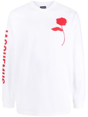Jacquemus Sweater met roosprint - Wit Jacquemus Sweater met roosprint - Wit