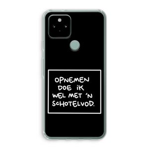 Schotelvod: Google Pixel 5 Transparant Hoesje