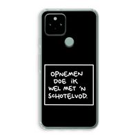 Schotelvod: Google Pixel 5 Transparant Hoesje