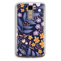 Flowers with blue leaves: LG K10 (2016) Transparant Hoesje