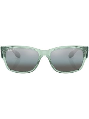 Ray-Ban lunettes de soleil à monture rectangulaire - Vert