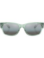 Ray-Ban lunettes de soleil à monture rectangulaire - Vert