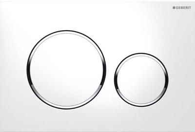 Wiesbaden Geberit Sigma 20 drukplaat wit/glans/wit