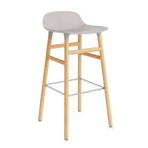 Normann Copenhagen Form Barkruk Low 75 cm - Eiken - Warm Grijs