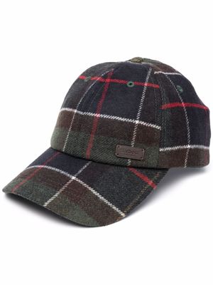 Barbour casquette à motif tartan - Vert