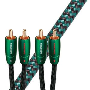 AudioQuest 1m Evergreen RCA audio kabel 1,5 m 2 x RCA Zwart