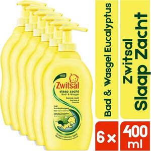 Slaap Zacht Eucalyptus - Bad & Wasgel - Met pompje 6x 400ml - Copy