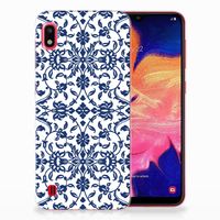 Samsung Galaxy A10 TPU Case Flower Blue - thumbnail