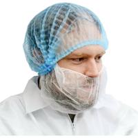 Antistat 600-3034 Mob Caps bouffant-stijl plissé Blauw