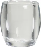 Bolsius theelichthouder rond glas 7.7x7.2cm transparant