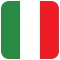 Bierviltjes Italie - 45x stuks - vierkant - landenthema - 9 x 9 cm - onderzetter