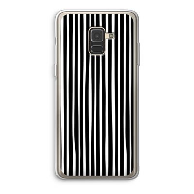 Stripes: Samsung Galaxy A8 (2018) Transparant Hoesje