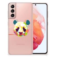 Samsung Galaxy S21 Telefoonhoesje met Naam Panda Color