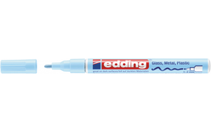 Viltstift Edding 751 lakmarker rond pastel blauw 1-2mm