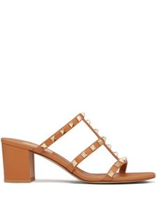 Valentino Garavani sandales Rockstud 60 mm en cuir - Marron