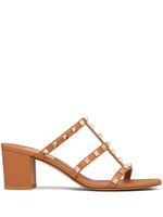 Valentino Garavani sandales Rockstud 60 mm en cuir - Marron - thumbnail