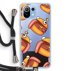 Hamburger: Xiaomi Mi 11 Lite Transparant Hoesje met koord