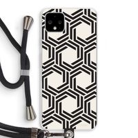 Geometrisch patroon: Pixel 4 XL Transparant Hoesje met koord