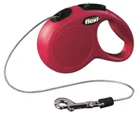 Flexi rollijn classic cord XS rood 3 meter
