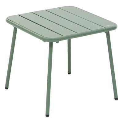 Bijzettafel / tuin salon tafel Phuket - metaal - olijfgroen - 45 x 45 x 41 cm - voor buiten