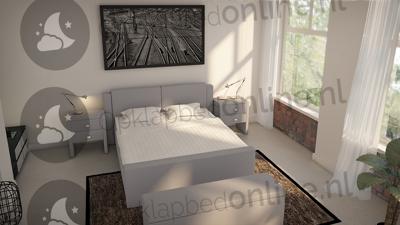 Elektrische boxspring 160 x 220 cm- stofkleur 7030