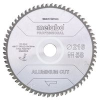 Metabo Accessoires Cirkelzaagblad | "Aluminium Cut Prof" | 216x30mm | Z58 FZ/TZ 5° neg - 628443000 - thumbnail