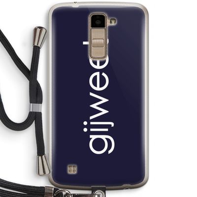 Gijweet: LG K10 (2016) Transparant Hoesje met koord