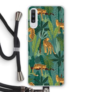 Luipaard 2: Samsung Galaxy A70 Transparant Hoesje met koord