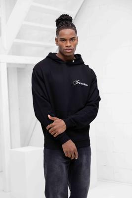 Jorcustom Custom University Oversized Hoodie Heren Zwart - Maat S - Kleur: Zwart | Soccerfanshop